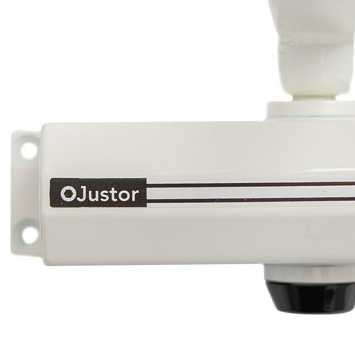 Justor Cerrador de puertas CH (Blanco, Aluminio) | BAUHAUS