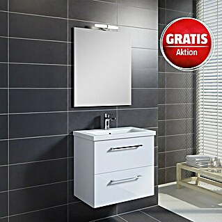 Riva Compact Badmöbel-Set (61,7 cm, Weiß)