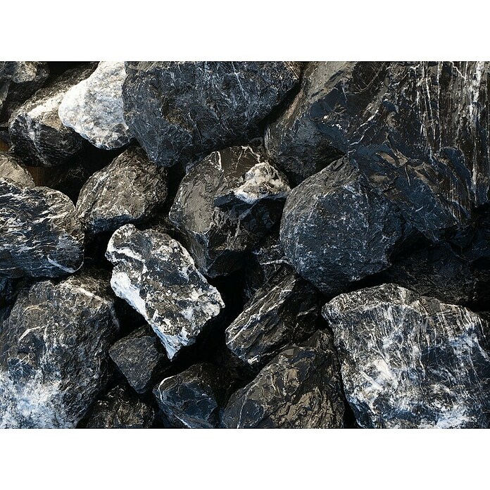 Scherf Bruchsteine Marmor (Schwarz-Weiß, Körnung: 150 mm - 300 mm, 700 kg) | BAUHAUS