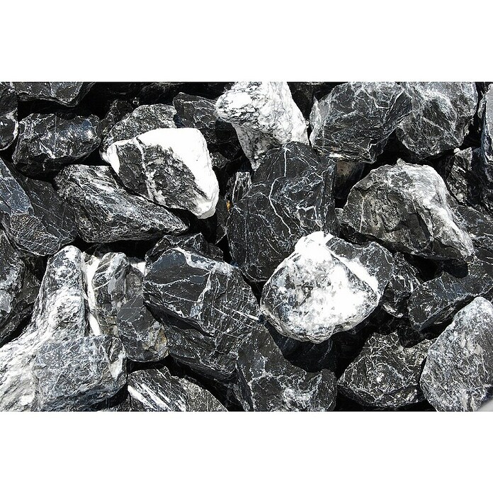 Scherf Bruchsteine Marmor Big Bag (Schwarz,Weiß, Körnung: 50 mm - 100 mm, 1 000 kg) | BAUHAUS