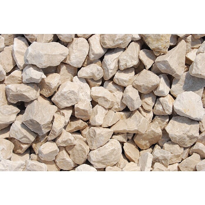 Scherf Bruchsteine Marmor Big Bag (Chateaubeige, Körnung: 25 mm - 50 mm, 1 000 kg) | BAUHAUS