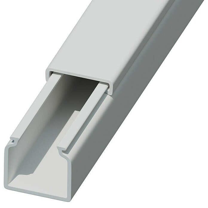 Kabelski kanal  (D x Š x V: 2 m x 18 mm x 18 mm, Bijela) | BAUHAUS