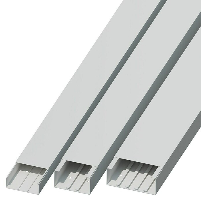 Kanal za kabel  (Do x Š x V: 2 m x 150 mm x 60 mm, Bela) | 3294 - Kabelkanal und Zubehör | CBED - Befestigungstechnik | CBE - Kabel und Zubehör | CB - Elektroinstallation | C - Elektro | BAUHAUS