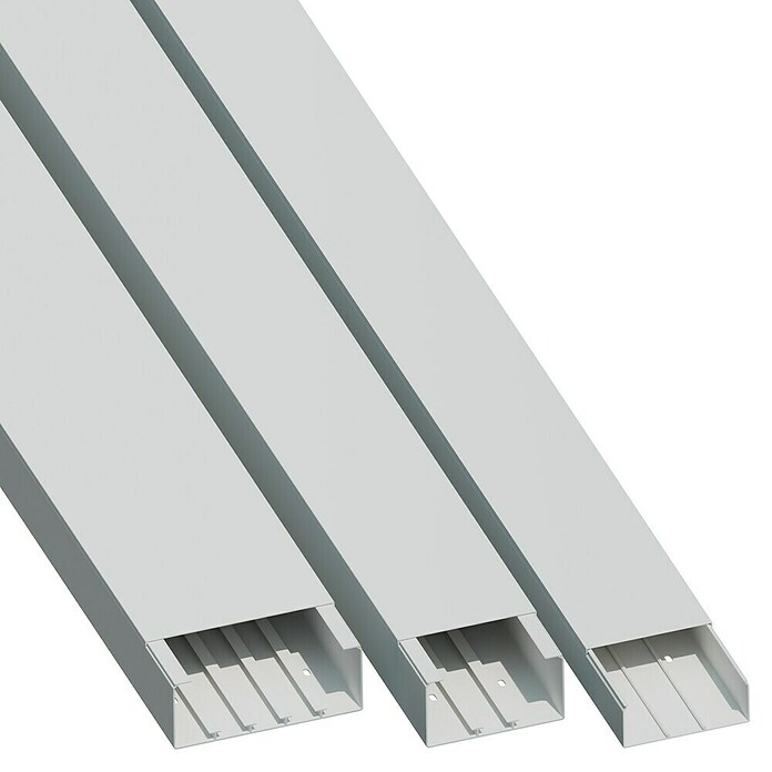 Kanal za kabel  (Do x Š x V: 2 m x 150 mm x 60 mm, Bela) | 3294 - Kabelkanal und Zubehör | CBED - Befestigungstechnik | CBE - Kabel und Zubehör | CB - Elektroinstallation | C - Elektro | BAUHAUS