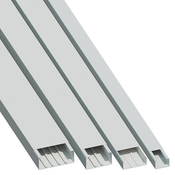 Kanal za kabel  (Do x Š x V: 2 m x 150 mm x 60 mm, Bela) | 3294 - Kabelkanal und Zubehör | CBED - Befestigungstechnik | CBE - Kabel und Zubehör | CB - Elektroinstallation | C - Elektro | BAUHAUS