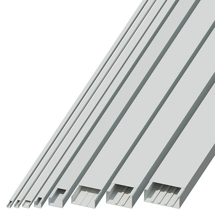 Kanal za kabel  (Do x Š x V: 2 m x 150 mm x 60 mm, Bela) | 3294 - Kabelkanal und Zubehör | CBED - Befestigungstechnik | CBE - Kabel und Zubehör | CB - Elektroinstallation | C - Elektro | BAUHAUS