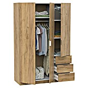 Muebles Pitarch Turín Armario para ropa (L x An x Al: 50 x 120 x 180 cm, Roble Kraft, Espesor: 16 mm) | BAUHAUS