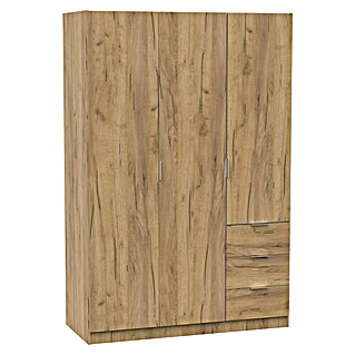 Muebles Pitarch Turín Armario para ropa (L x An x Al: 50 x 120 x 180 cm, Roble Kraft, Espesor: 16 mm)