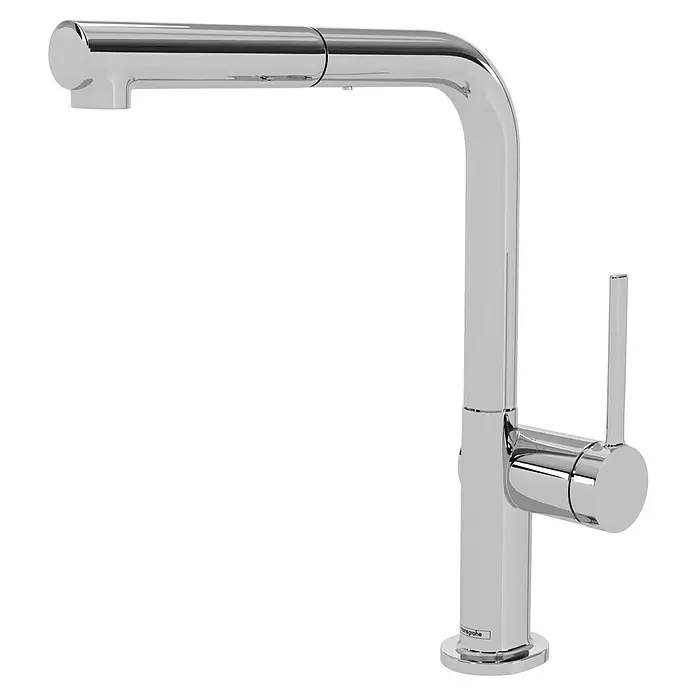 Hansgrohe Grifo de cocina Talis M54 270 - Cromo, Brillante - Grifo de cocina cromado moderno de Hansgrohe con rociador extraíble para un uso flexible y diseño elegante. Ideal para cualquier cocina.