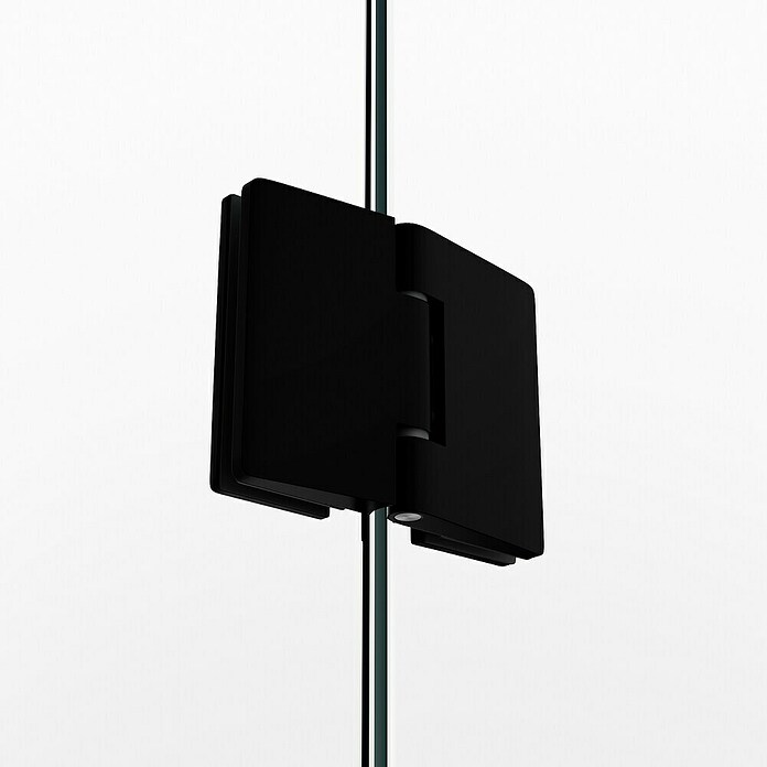 GME Mampara de ducha frontal Glass D (115 x 195 cm, Negro, An x Al: 115 (50/65) x 195 cm) | BAUHAUS