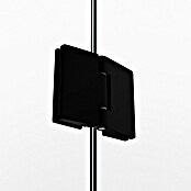 GME Mampara de ducha frontal Glass D (115 x 195 cm, Negro, An x Al: 115 (50/65) x 195 cm) | BAUHAUS