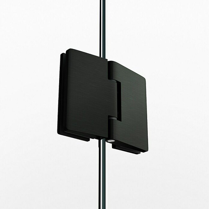 GME Mampara de ducha frontal Glass (255 x 195 cm, Espesor de vidrio: 8 mm, Titanio, An x Al: 255 cm (50+80+80+50), 195 cm) | BAUHAUS