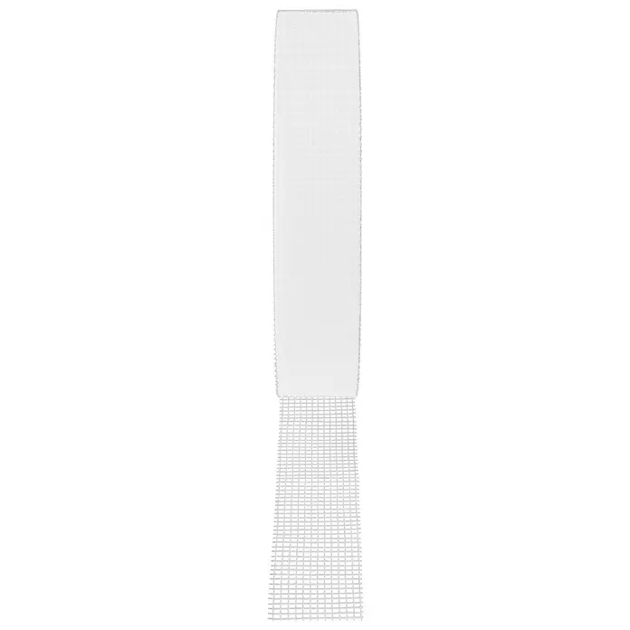 Probau Glasfasergewebeband - 45 mm x 45 m, Selbstklebend - Nahaufnahme einer minimalistischen weißen Stehlampe mit einem Backsteinsockel, die ein modernes und elegantes Design zeigt.