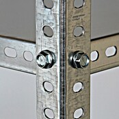 AR Shelving Metallregal (H x B x T: 250 x 90 x 50 cm, Traglast pro Boden: 100 kg, Anzahl Böden: 6 Stk., Schrauben, Silber) | BAUHAUS