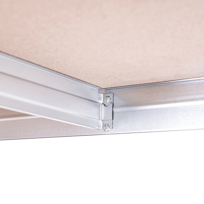 AR Shelving Schwerlastregal Rivet (H x B x T: 180 x 180 x 45 cm, Traglast pro Boden: 175 kg, Anzahl Böden: 15 Stk., Stecken, Silber) | BAUHAUS