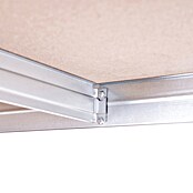 AR Shelving Schwerlastregal Rivet (H x B x T: 180 x 180 x 45 cm, Traglast pro Boden: 175 kg, Anzahl Böden: 15 Stk., Stecken, Silber) | BAUHAUS