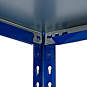 AR Shelving Metallregal (H x B x T: 200 x 120 x 40 cm, Traglast pro Boden: 180 kg, Anzahl Böden: 4 Stk., Stecken, Blau) | BAUHAUS