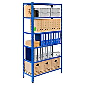 AR Shelving Metallregal (H x B x T: 200 x 60 x 40 cm, Traglast pro Boden: 180 kg, Anzahl Böden: 6 Stk., Stecken, Blau) | BAUHAUS
