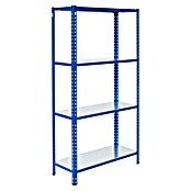 AR Shelving Metallregal (H x B x T: 250 x 60 x 40 cm, Traglast pro Boden: 180 kg, Anzahl Böden: 4 Stk., Stecken, Blau) | BAUHAUS