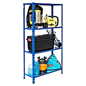 AR Shelving Metallregal (H x B x T: 250 x 60 x 40 cm, Traglast pro Boden: 180 kg, Anzahl Böden: 4 Stk., Stecken, Blau) | BAUHAUS