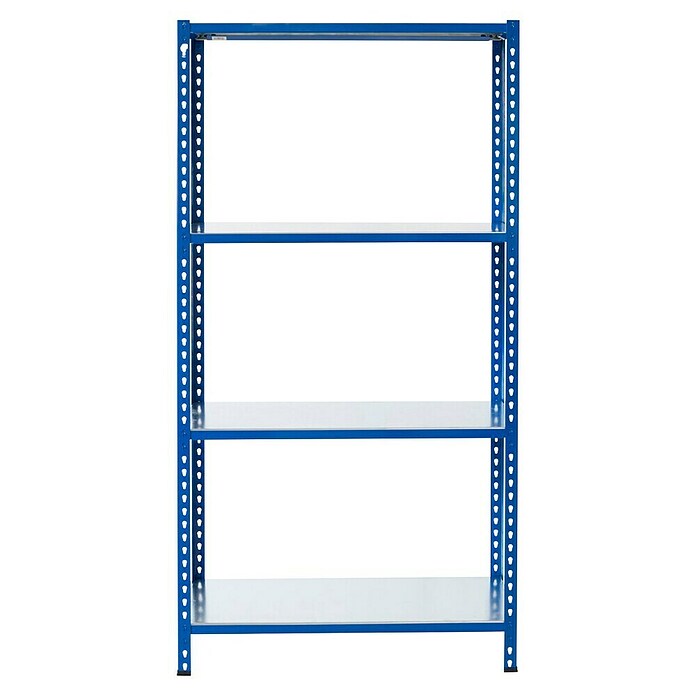 AR Shelving Metallregal (H x B x T: 250 x 60 x 40 cm, Traglast pro Boden: 180 kg, Anzahl Böden: 4 Stk., Stecken, Blau) | BAUHAUS