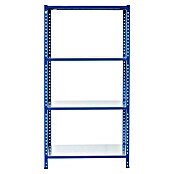 AR Shelving Metallregal (H x B x T: 250 x 60 x 40 cm, Traglast pro Boden: 180 kg, Anzahl Böden: 4 Stk., Stecken, Blau) | BAUHAUS