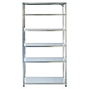 AR Shelving Metallregal (H x B x T: 250 x 90 x 50 cm, Traglast pro Boden: 100 kg, Anzahl Böden: 6 Stk., Schrauben, Silber) | BAUHAUS