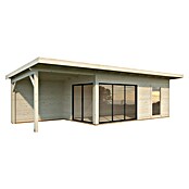 Palmako Caseta de jardín Andrea Slide Plus (Medidas ext. (An x Pr): 920 x 402 cm, Madera, Natural) | BAUHAUS