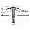 LOGOCLIC Übergangsprofil (Ahorn, 0,9 m x 30 mm, Montageart: Schrauben)