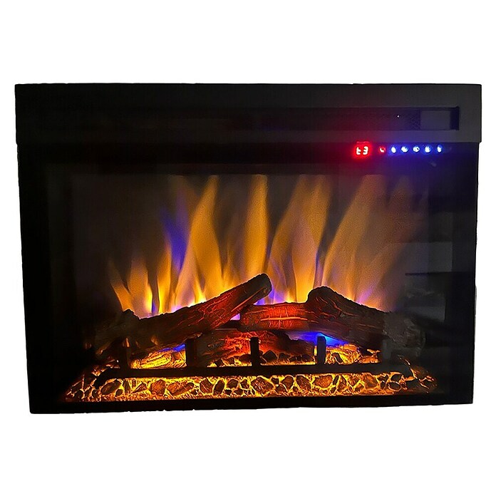 Nora Flames Chimenea eléctrica Popules 70 (1.500 W, Negro, 18,99 x 72,02 x 51,75 cm) | BAUHAUS