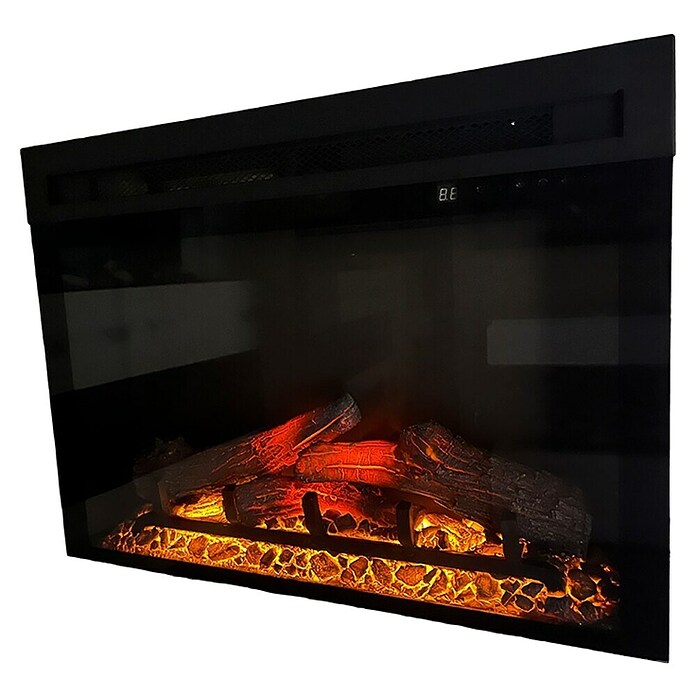 Nora Flames Chimenea eléctrica Popules 70 (1.500 W, Negro, 18,99 x 72,02 x 51,75 cm) | BAUHAUS