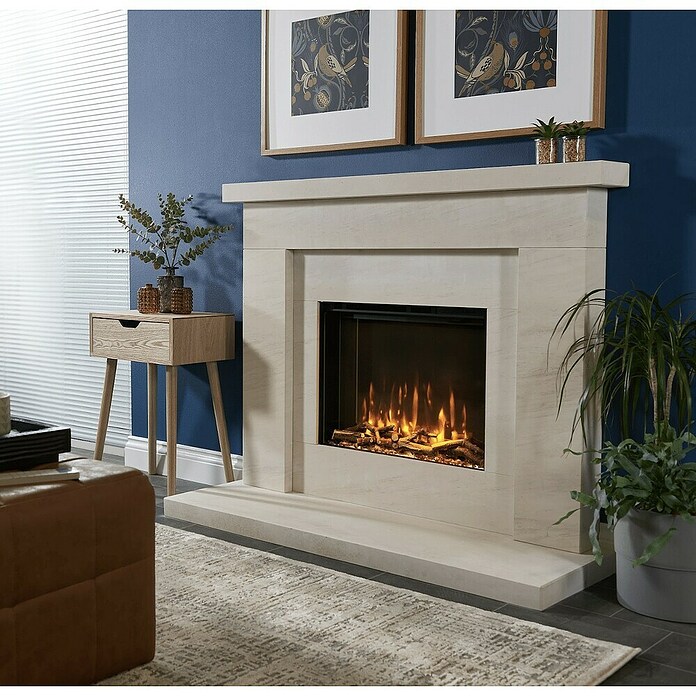 Charlton & Jenrick Chimenea eléctrica i560E Slim (1.500 W, Negro, 16,7 x 56 x 43,8 cm) | BAUHAUS