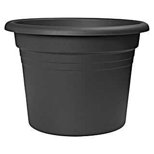 Elho Pflanztopf Cilindro (Kunststoff, Anthrazit, Ø x H: 47 x 35,7 cm)