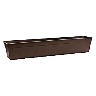 Elho Pflanzkasten Florus Original Super (Kunststoff, Braun, L x B x H: 99 x 15 x 13,5 cm)