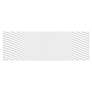 BHS Showroom Wandfliese Feel Wave (120 x 40 cm, Weiß, Glänzend, Rektifiziert)