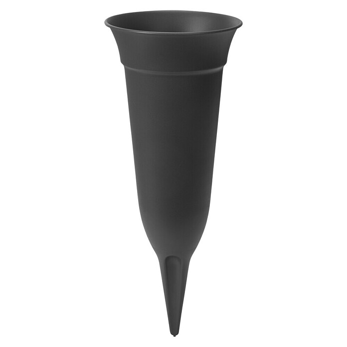 Grabvase (Anthrazit, Durchmesser: 13 cm, Höhe: 32 cm) | BAUHAUS