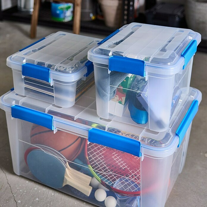 Aufbewahrungsbox Wasserdicht (L x B x H: 57,8 x 38,2 x 31,8 cm, Kunststoff, Transparent) | BAUHAUS