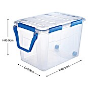 Aufbewahrungsbox Wasserdicht (L x B x H: 66,6 x 46,9 x 45,9 cm, Kunststoff, Transparent) | BAUHAUS