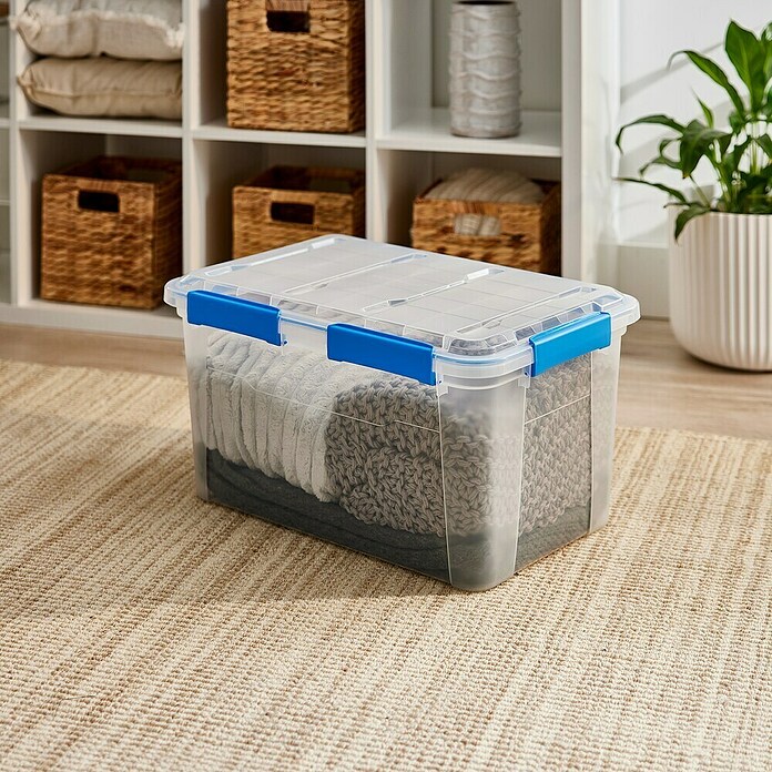 Aufbewahrungsbox Wasserdicht (L x B x H: 57,8 x 38,2 x 31,8 cm, Kunststoff, Transparent) | BAUHAUS