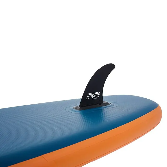 Aqua Marina SUP-Board Pure Air Tropic 10,6" - L x B x H: 320 x 81 x 15 cm, Nutzlast: 140 kg, 1 Stk., Aufblasen - Detailaufnahme einer Aqua Marina Stand-Up-Paddleboard-Finne, die Halt und Steuerung auf dem Wasser bietet.