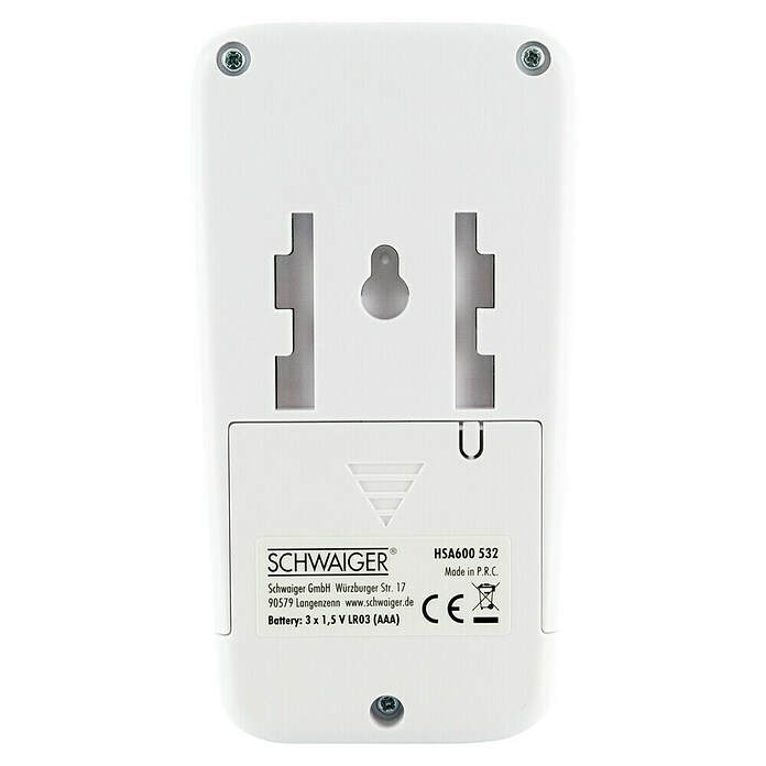 Schwaiger Alarmanlagen-Bewegungsmelder (Erfassungswinkel: 110 °, Kunststoff, Mit Batterien) | BAUHAUS