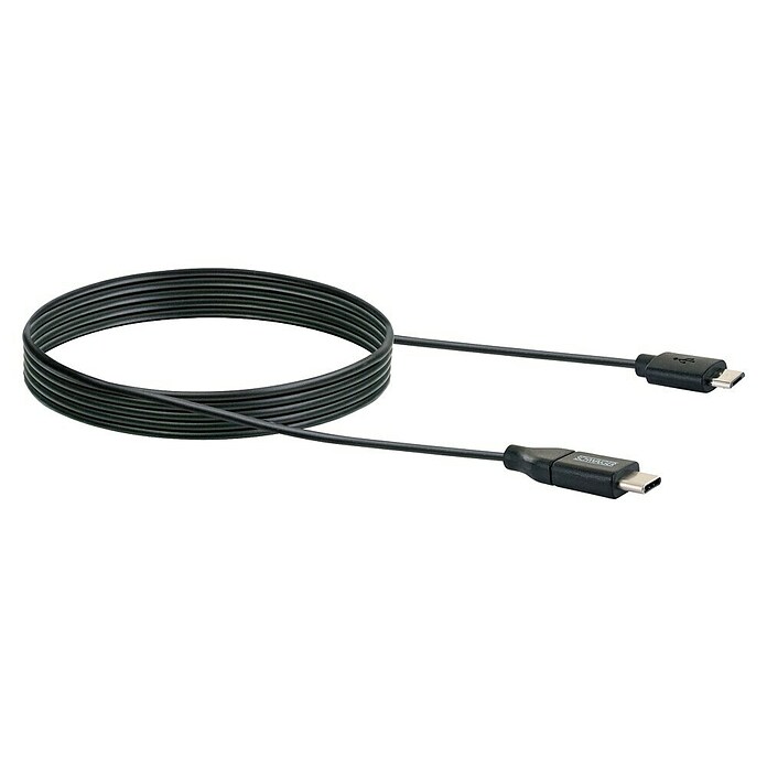 Schwaiger USB-Adapterkabel (USB C-Stecker, Schwarz, Kabellänge: 1 m) | BAUHAUS