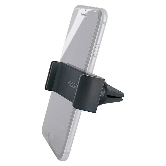 Schwaiger Handyhalter (PVC, Schwarz & Silber, Passend für: Smartphones bis 6 Zoll) | BAUHAUS