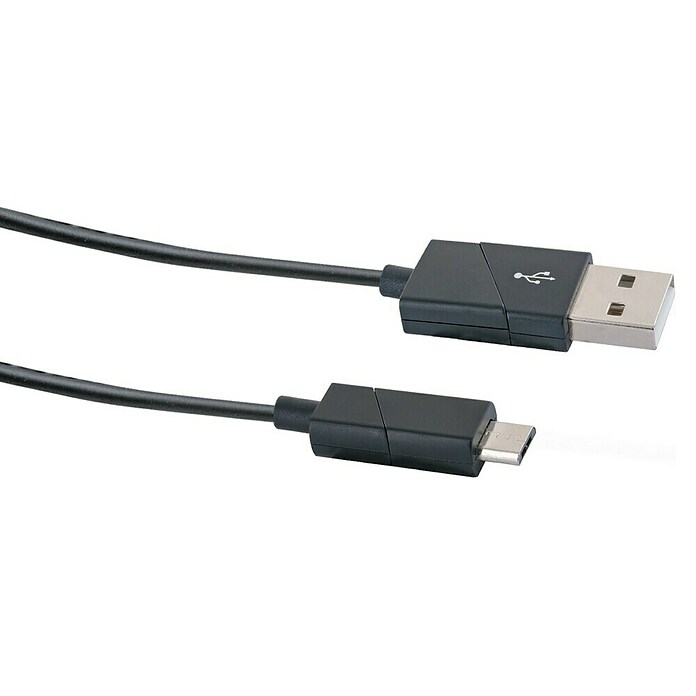 Schwaiger USB-Ladekabel (Schwarz, Länge: 1,2 m, USB A-Stecker) | BAUHAUS