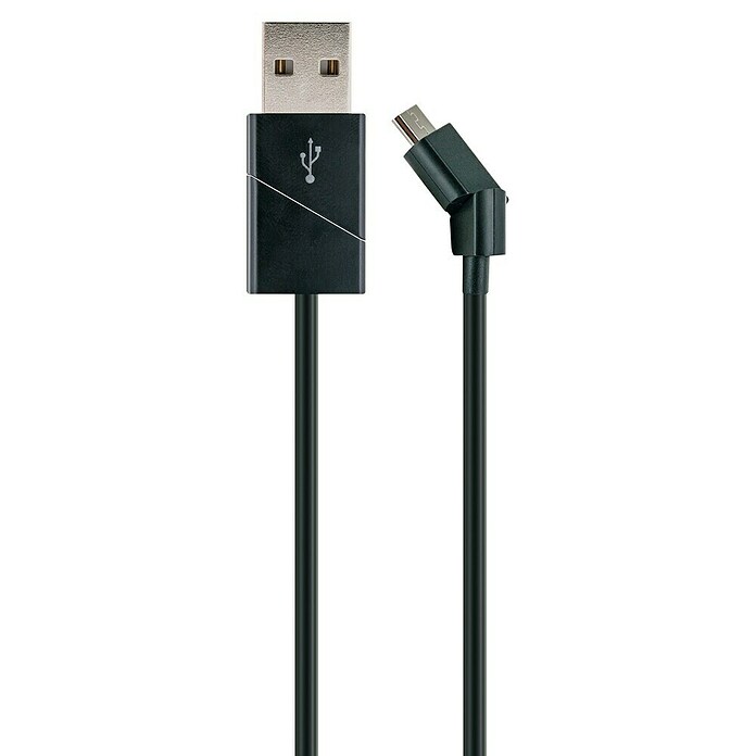 Schwaiger USB-Ladekabel (Schwarz, Länge: 1,2 m, USB A-Stecker) | BAUHAUS