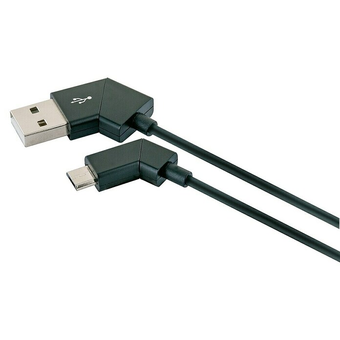 Schwaiger USB-Ladekabel (Schwarz, Länge: 1,2 m, USB A-Stecker) | BAUHAUS