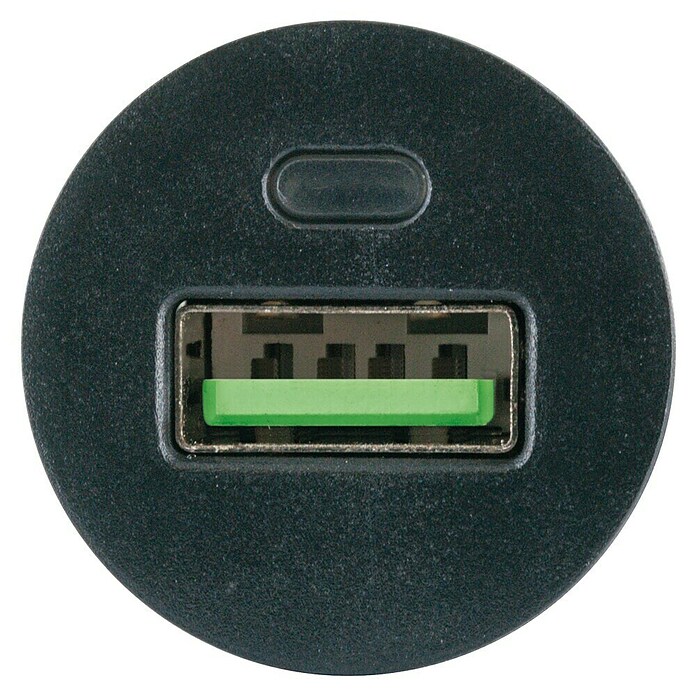 Schwaiger Ladegerät-Adapter (USB-A-Buchse, Schwarz, Metall) | BAUHAUS