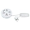 Schwaiger Mehrfachstecker (1 x Schukostecker (Typ F), USB-A-Buchse (2 Stk.), Weiß) | BAUHAUS