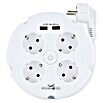 Schwaiger Mehrfachstecker (1 x Schukostecker (Typ F), USB-A-Buchse (2 Stk.), Weiß) | BAUHAUS