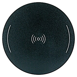 Schwaiger Ladeplatte (Aluminium, Schwarz, Micro-USB-Buchse)